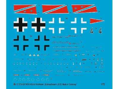 Bf 109 K-4 Erich Hartmann, Stabsschwarm Jg 52 1944 - zdjęcie 1