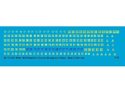 Baor Tactical Markings For British Tanks Around 1985 - zdjęcie 1