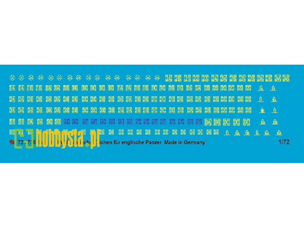 Baor Tactical Markings For British Tanks Around 1985 - zdjęcie 1
