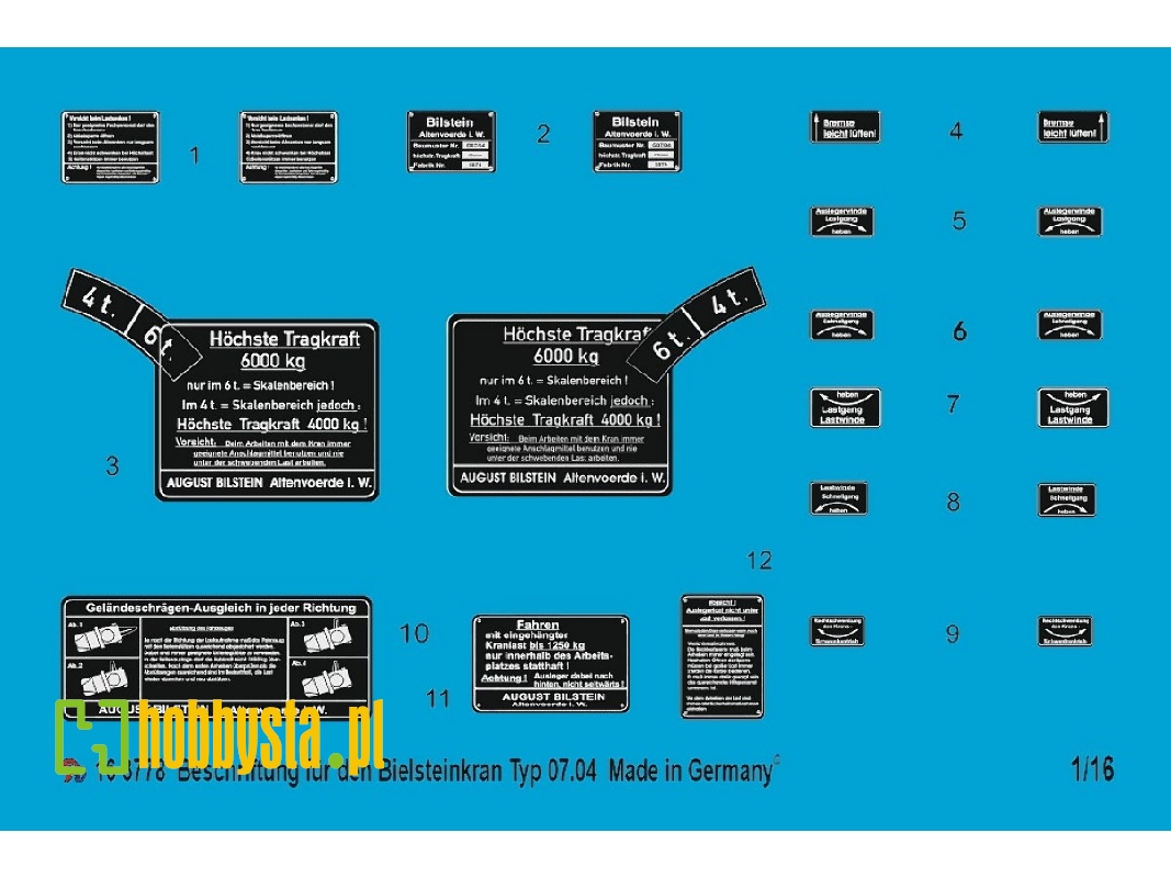 Bilstein Kran Markings - zdjęcie 1