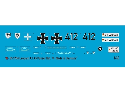 Leopard A1 A5 Panzer Bat. 74 - zdjęcie 1