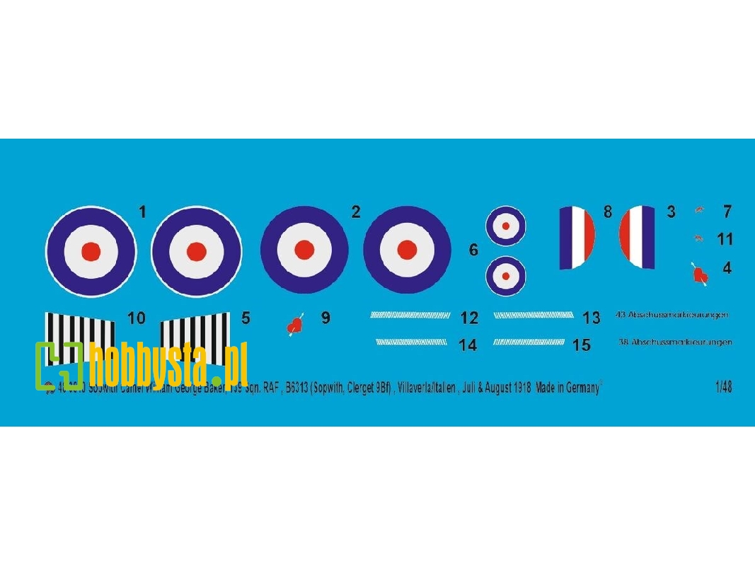 Sopwith Camel William George Barker, 139 Sqn. Raf, Bb6313, (Sopwith, Clerget 9bf) Villaverla/Italy July/August 1918 - zdjęcie 1