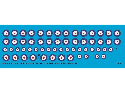 English Early Cocardes For Sopwith Triplane Ww I - zdjęcie 1