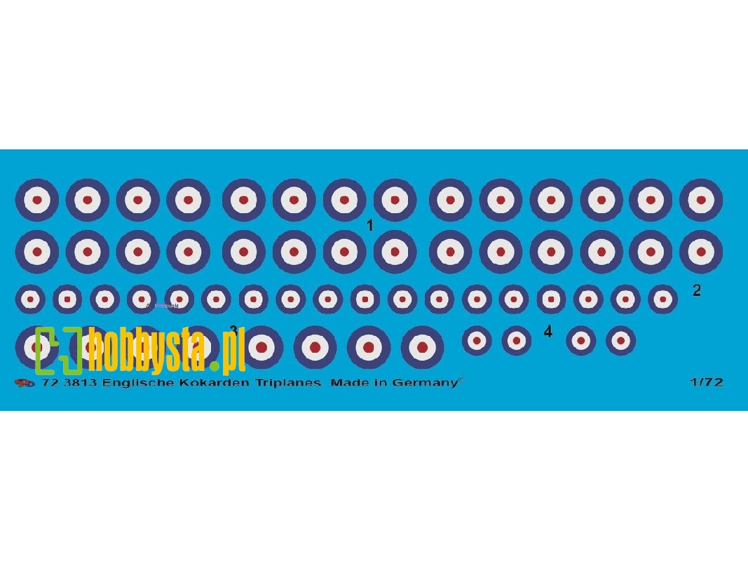English Early Cocardes For Sopwith Triplane Ww I - zdjęcie 1