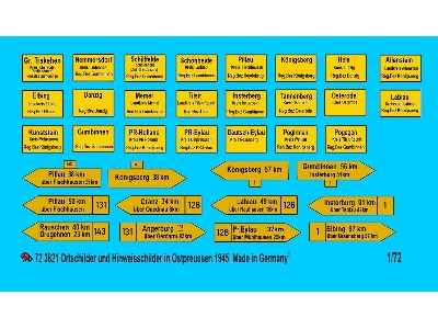 Tow Plates And Road Signs Of East Prussia 1945 - zdjęcie 1