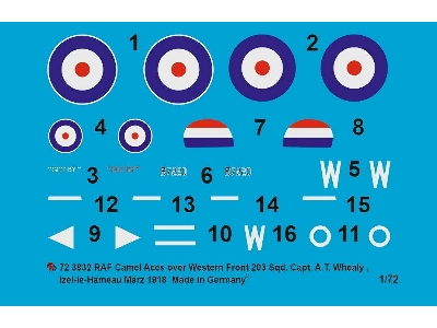 Sopwith Camel Raf Capt. At. Whealy, No 203 Sqn, Western Front, May 1918, Izel-les-hameau - zdjęcie 1