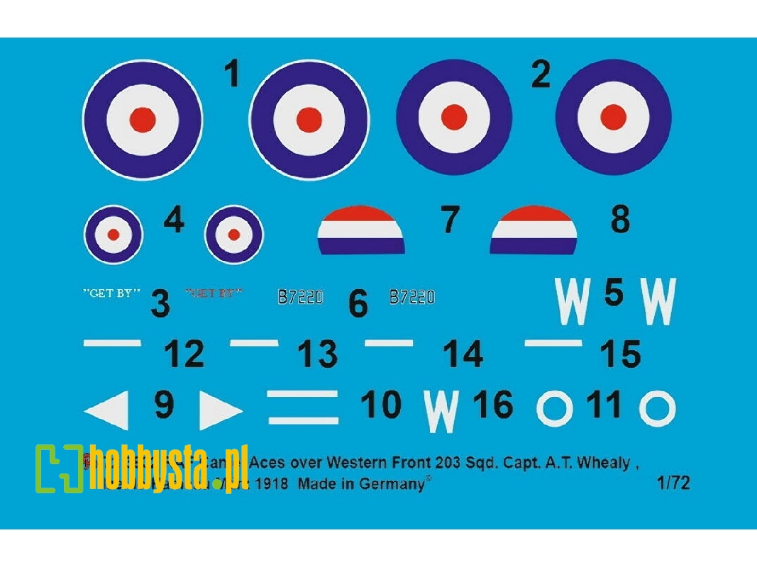Sopwith Camel Raf Capt. At. Whealy, No 203 Sqn, Western Front, May 1918, Izel-les-hameau - zdjęcie 1