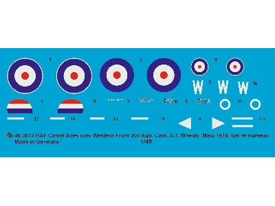 Sopwith Camel Raf Capt. At. Whealy, No 203 Sqn, Western Front, May 1918, Izel-les-hameau - zdjęcie 1