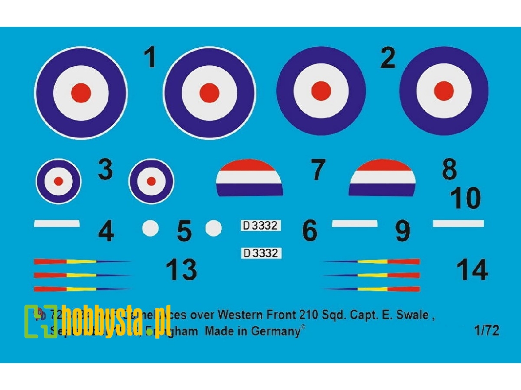 Sopwith Camel Raf Capt. E. Swale No Sqd 210, Western Front, September 1918 Eringham - zdjęcie 1