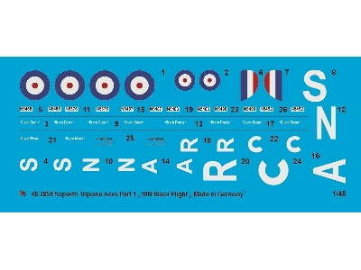 Sopwith Triplane Aces Part 1 - 10n Black Flight - Black Maria, Black Prince, Black Roger, Black Death, Black Sheep - zdjęcie 1
