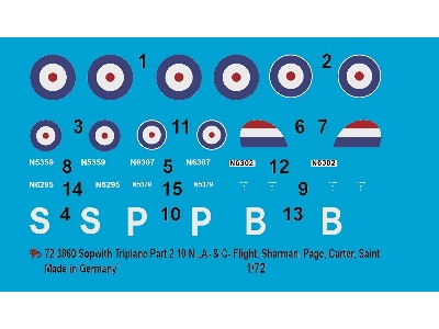 Sopwith Triplane Aces Part 2 - 10n A And C Flight - Sharman, Page, Carter, Saint - zdjęcie 1