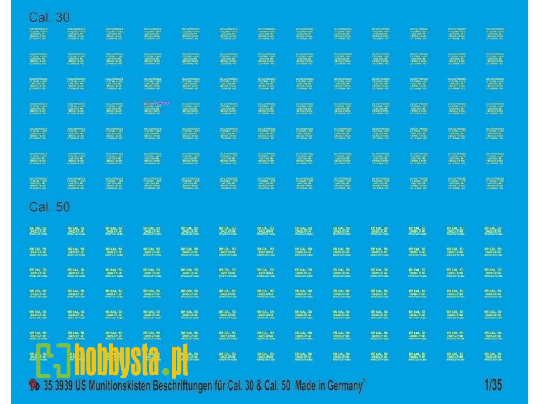 Us Ammo Crate Markings Cal. 30 And Cal. 50 - zdjęcie 1
