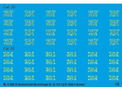 Us Ammo Crate Markings Cal. 30 And Cal. 50 - zdjęcie 1