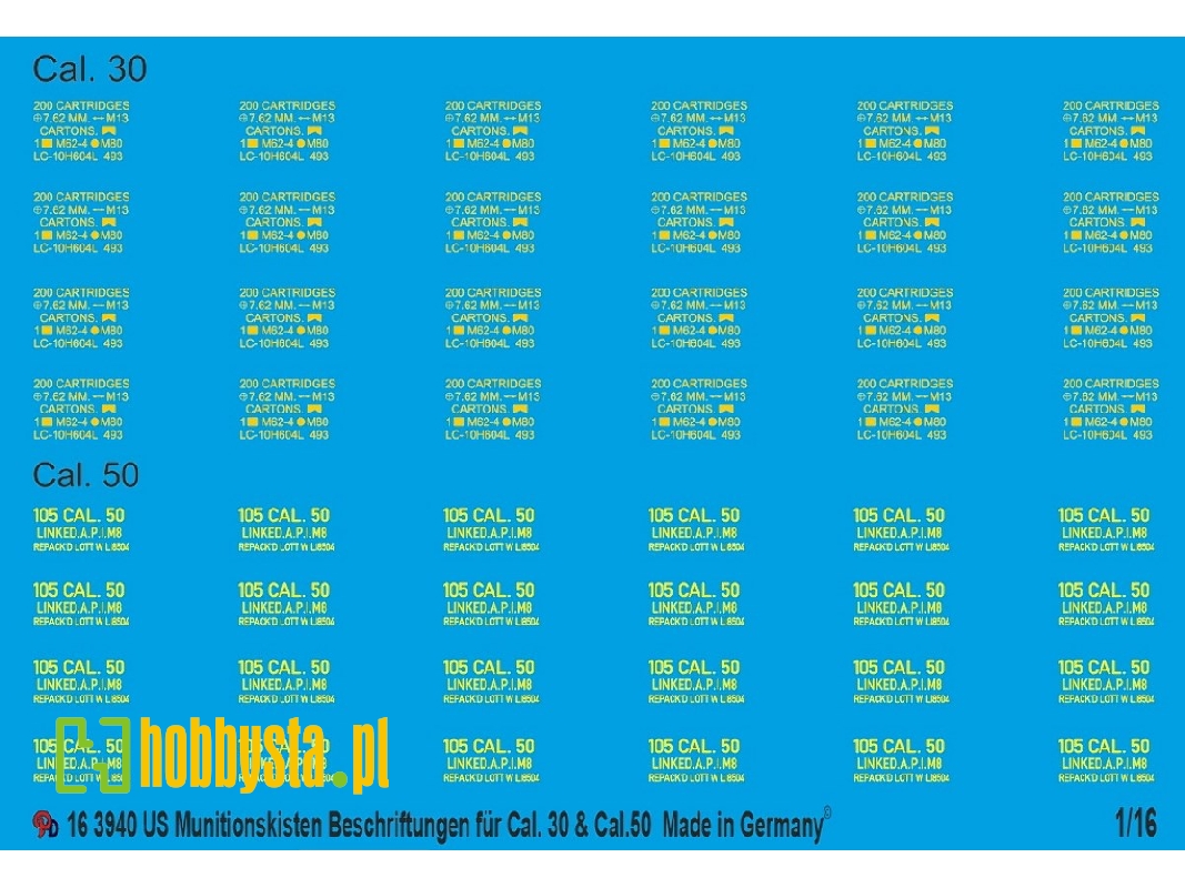 Us Ammo Crate Markings Cal. 30 And Cal. 50 - zdjęcie 1