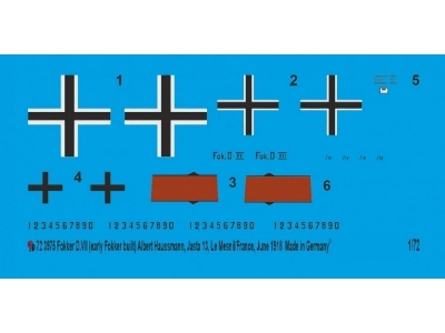 Fokker D.Vii (Early Fokker Build) Albert Haussmann, Jasta 13, Le Mesnil/France, June 1918 - zdjęcie 1