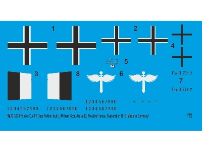Fokker D.Vii F (Late Fokker Build), Wilhelm Stör, Jasta 68, Preutlin/France, September 1918 - zdjęcie 1
