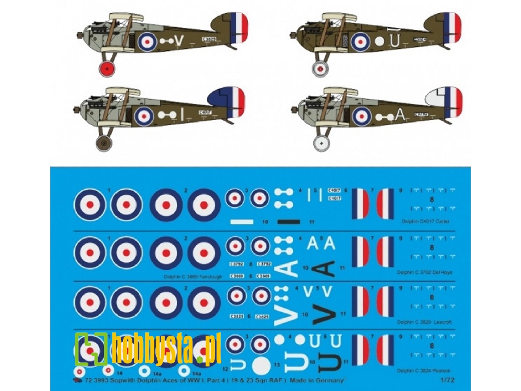 Sopwith Dolphin Aces Of Ww I Part 4 (19 And 23 Sqn Raf) - zdjęcie 1