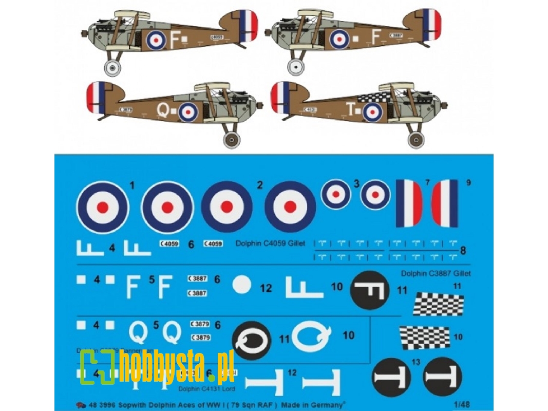 Sopwith Dolphin Aces Of Ww I Part 3 (79 Sqn Raf) - zdjęcie 1