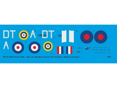 Hurricane Mk I V6864 Sqn Ldr. Stanford Tuck No. 257 Sqn, Autumn 1940 - zdjęcie 1