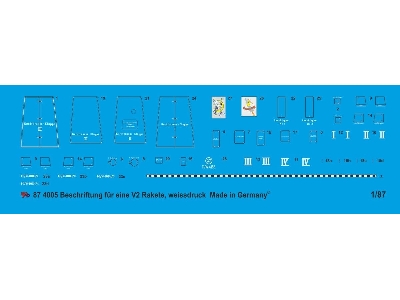 Markings For A V2 Rocket, White Print - zdjęcie 1