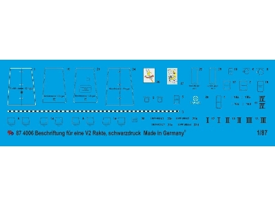 Markings For A V2 Rocket, Black Print - zdjęcie 1