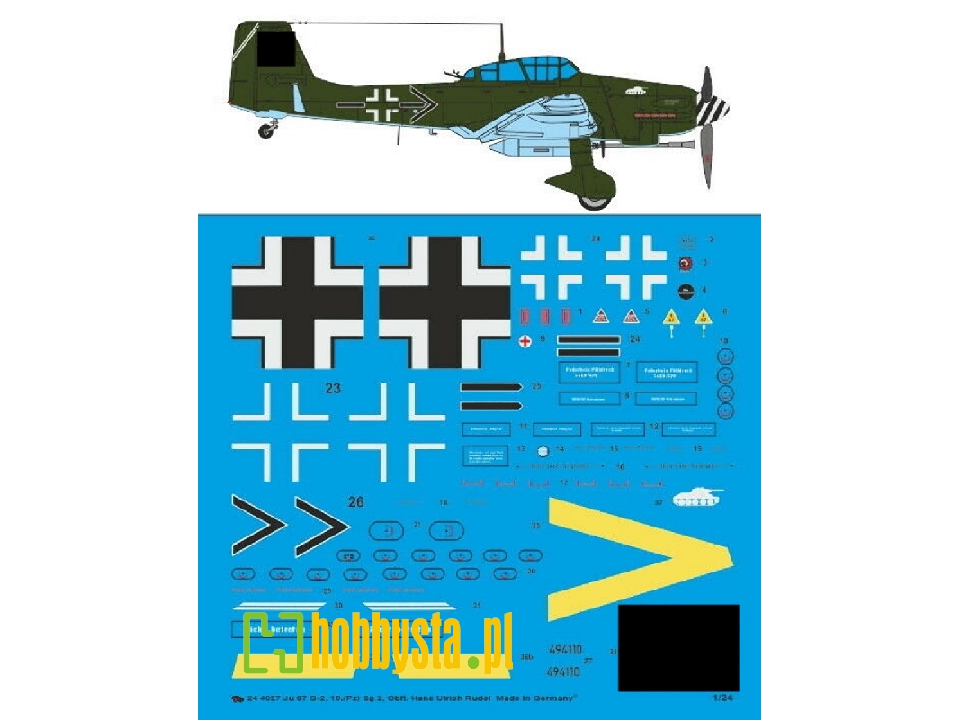 Ju 87 G-2, 10.(Pz) Sg2, Oblt. Hans Ulrich Rudel - zdjęcie 1