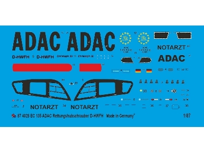 Ec 135 Rescue Helicopter Adac D-hwfh - zdjęcie 1