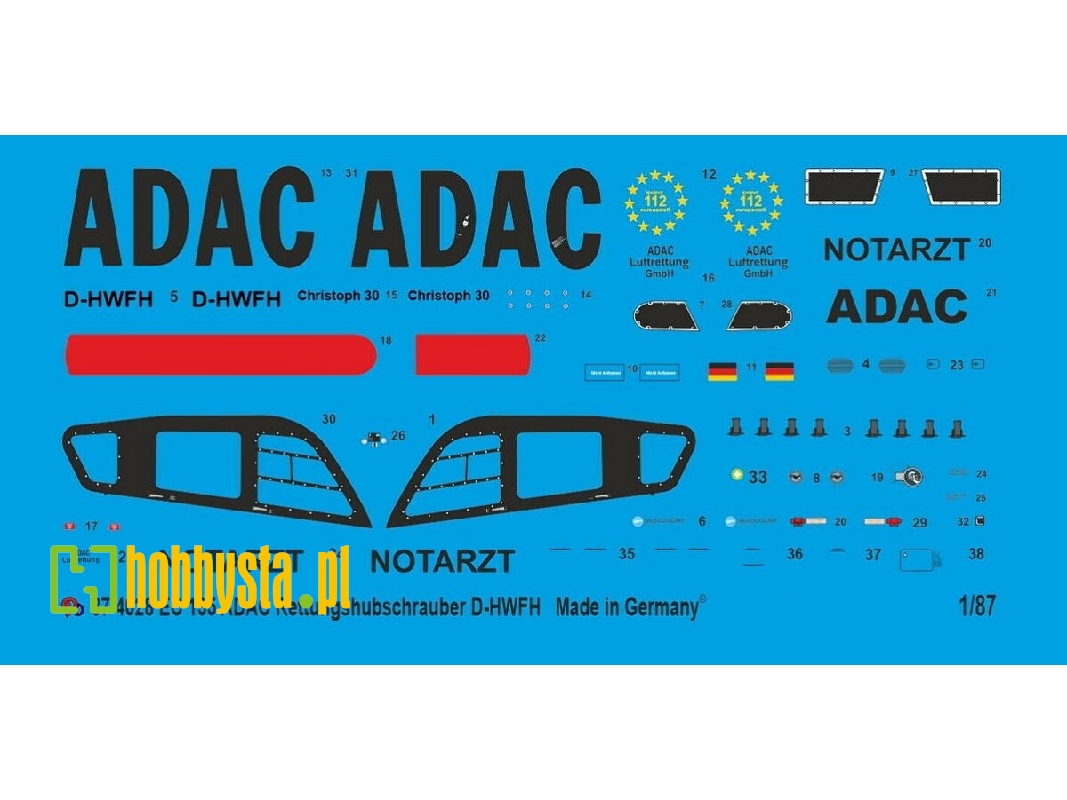 Ec 135 Rescue Helicopter Adac D-hwfh - zdjęcie 1