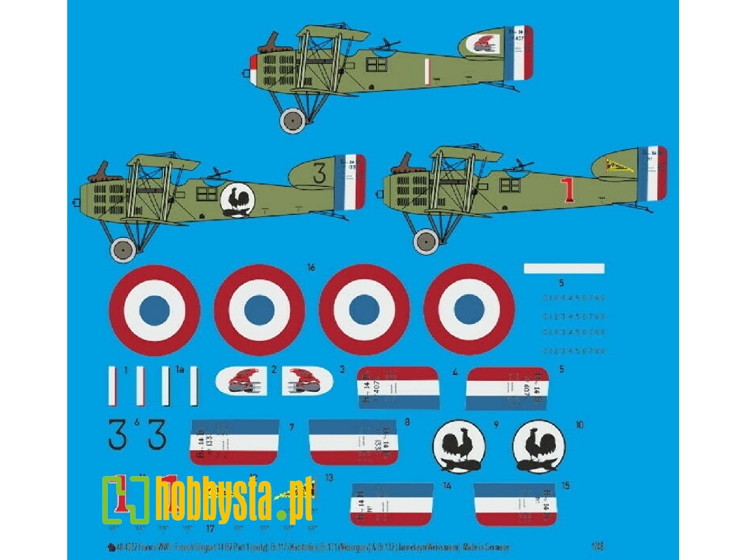 France Ww I: French Breguet 14 B2 - Part 1 (Early): Br.117 (Kaciterlin), Br.131 (Mezergues) And Br.132 (Jannekeyn/Weissmann) - z