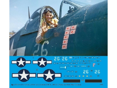 F4u-1d Corsair No. 26 Pilot 1st Lt. Jeremiah J O'keefe, Vmf-323, Okinawa, April 1945 - zdjęcie 1