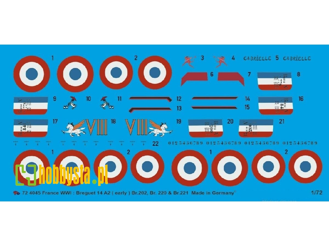 France Ww I: Breguet 14 A2 (Early) Br.202, Br.220 And Br.221 - zdjęcie 1