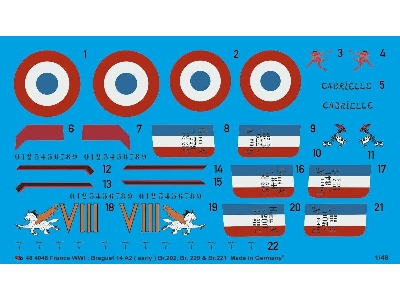 France Ww I: Breguet 14 A2 (Early) Br.202, Br.220 And Br.221 - zdjęcie 1