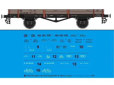Reichsbahn Turntable Wagon Erfurt X 05 - zdjęcie 1