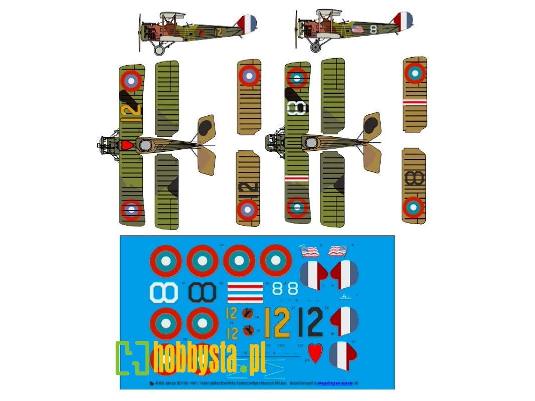 Salmson 2a2 Usas - Part 1: 1st Aero (William Erwin/Arthur Easterbrook/Byrne Baucom) & 88th Aero - zdjęcie 1