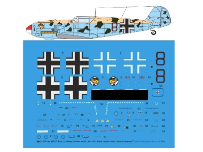 Bf 109 E-7 Trop Lt. Werner Schröer 19.07.1941, Ain El. Gazala, Afrika Jg 27 - zdjęcie 1