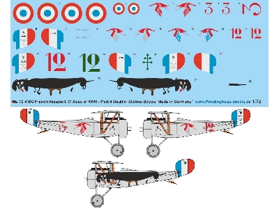 French Nieuport 17, Aces Of Wwi - Part 4, Deullin - Drome - Boyau - zdjęcie 1