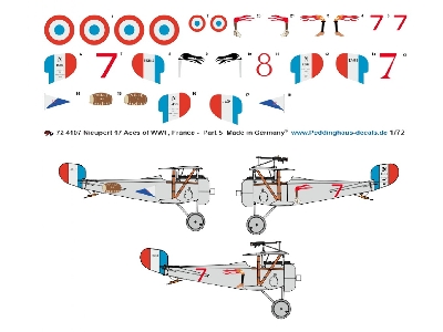 French Nieuport 17, Aces Of Wwi - Part 5, Languedoc - De Rochefort - Soulier - zdjęcie 1