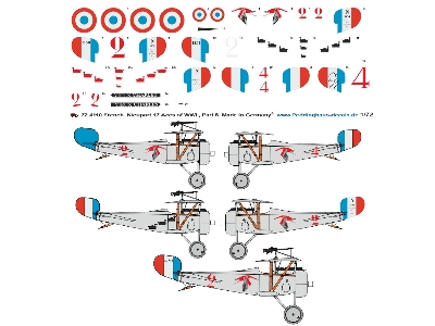 French Nieuport 17, Aces Of Wwi - Part 8, Guynemer - Lemaire - Sayaret - zdjęcie 1