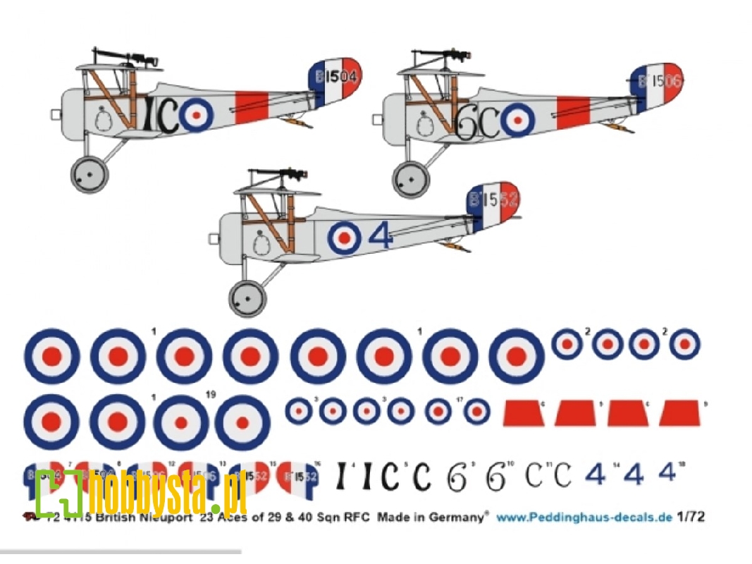 British Nieuport 23 Aces Of 29 And 40 Sqn Rfc - zdjęcie 1