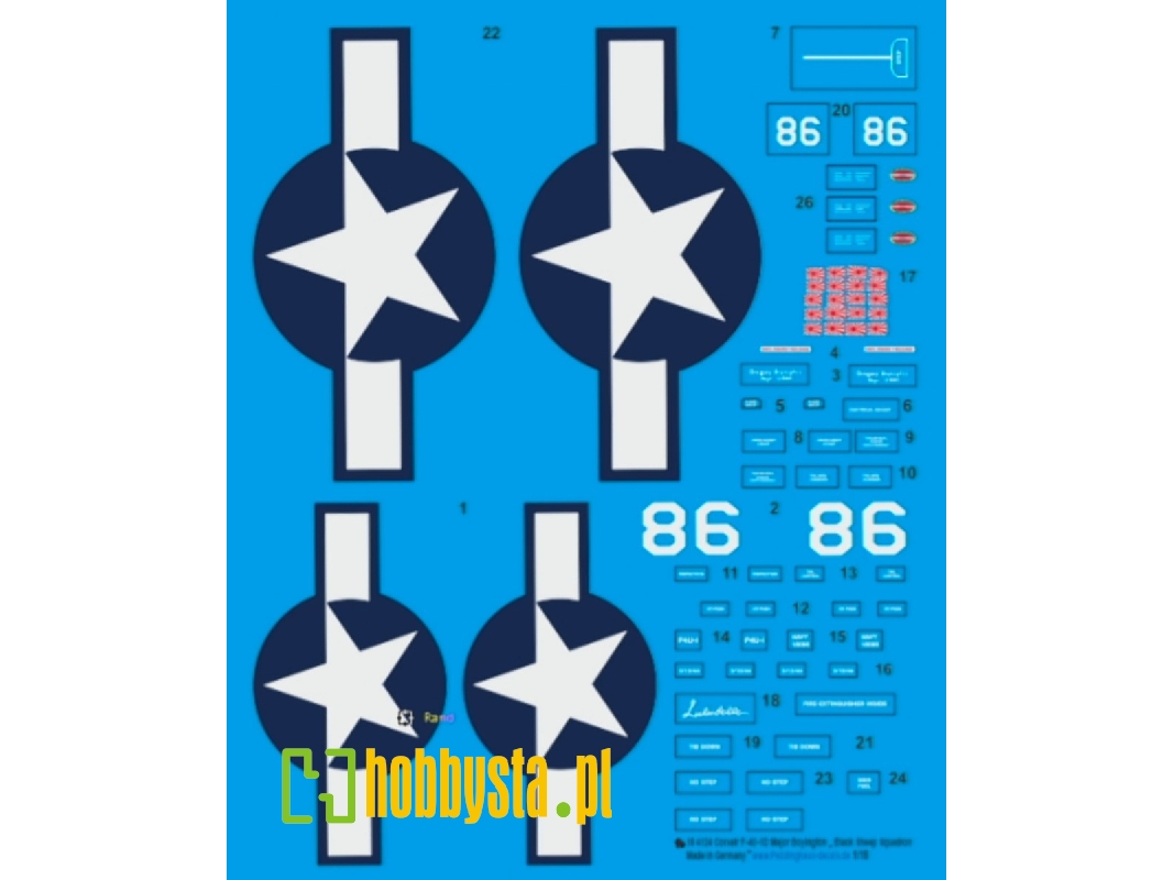 Corsair F-4u-1d Major Boyington, "black Sheep Squadron" - zdjęcie 1