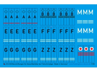 Labels For Paratrooper Drop Canisters - zdjęcie 1