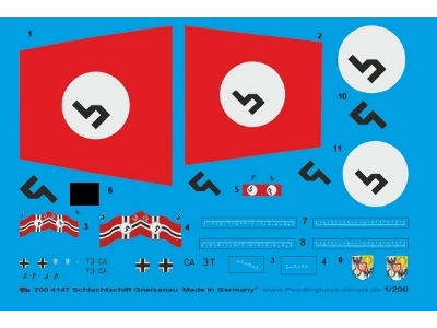 Battleship Gneisenau Basic Sheet - zdjęcie 1