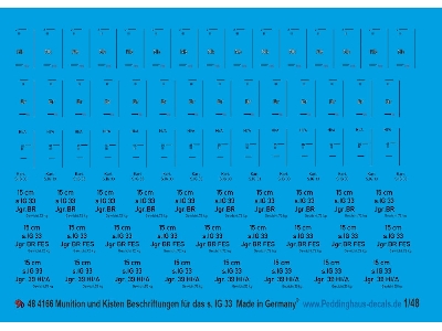 Ammo And Box Markings For Sig 33 Heavy Infantrie Gun As. (Ped4173) - zdjęcie 1