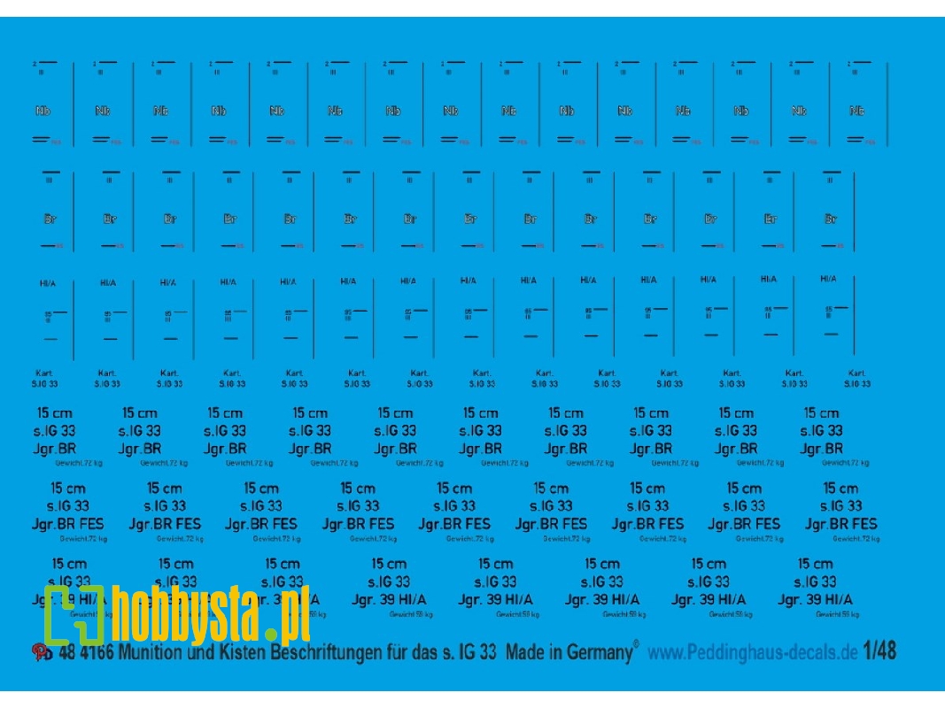 Ammo And Box Markings For Sig 33 Heavy Infantrie Gun As. (Ped4173) - zdjęcie 1
