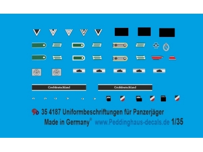 Uniform Insignia For German Tank Hunters - zdjęcie 1