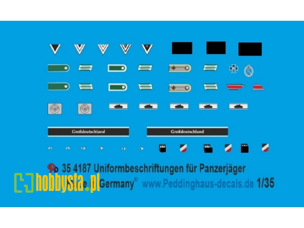 Uniform Insignia For German Tank Hunters - zdjęcie 1