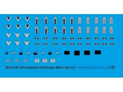 Uniform Insignia For Panzertruppe - zdjęcie 1