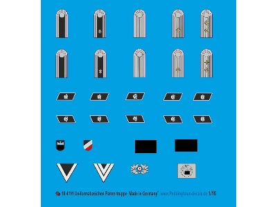 Uniform Insignia For Panzertruppe - zdjęcie 1