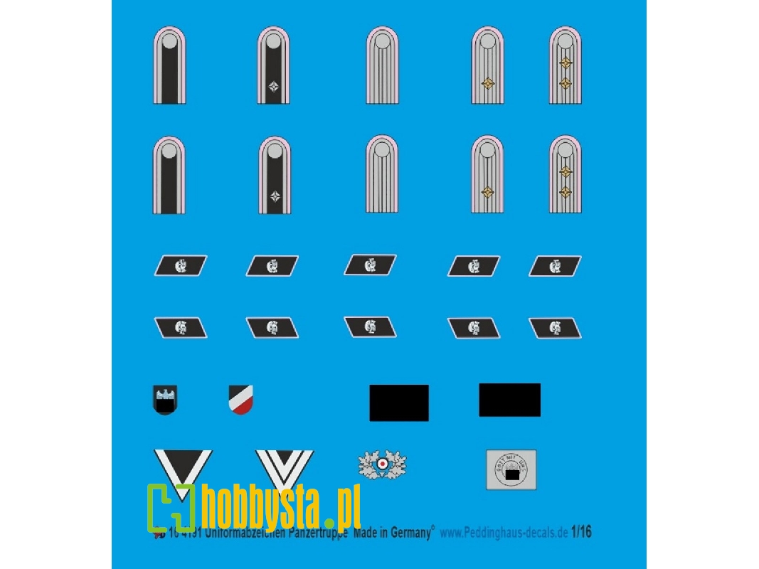 Uniform Insignia For Panzertruppe - zdjęcie 1