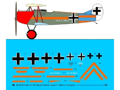 Fokker D.Vii Vzfw W. Gabriel, Jasta 11 - zdjęcie 1